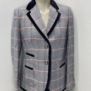 Barilouche Women's Seville Wool Slim Fit Blazer – Size 38/2 – Multicolor